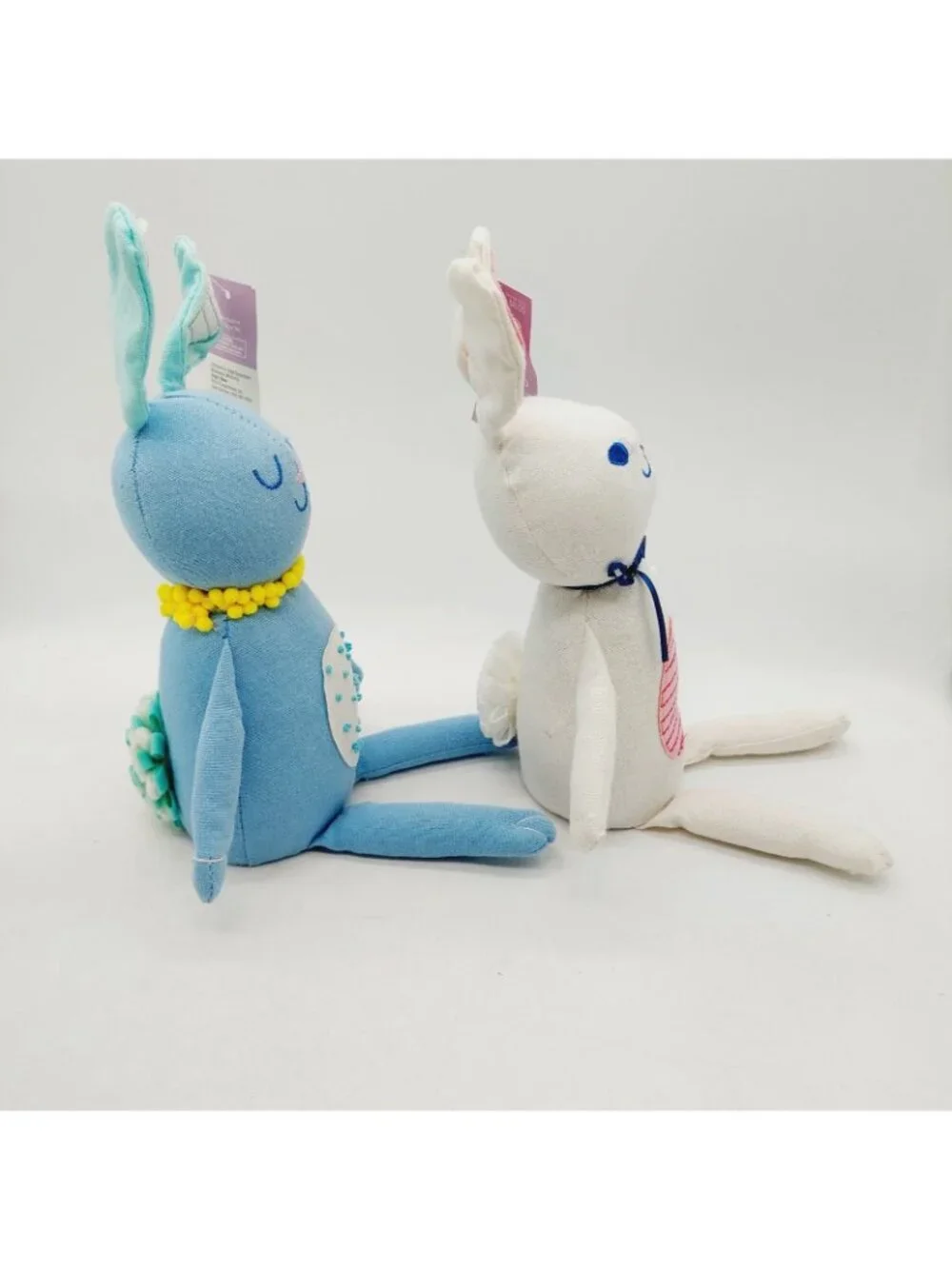 Target Spritz Easter Bunny Rabbits Shelf Sitters Stuffed Animal Plush Set Of 2